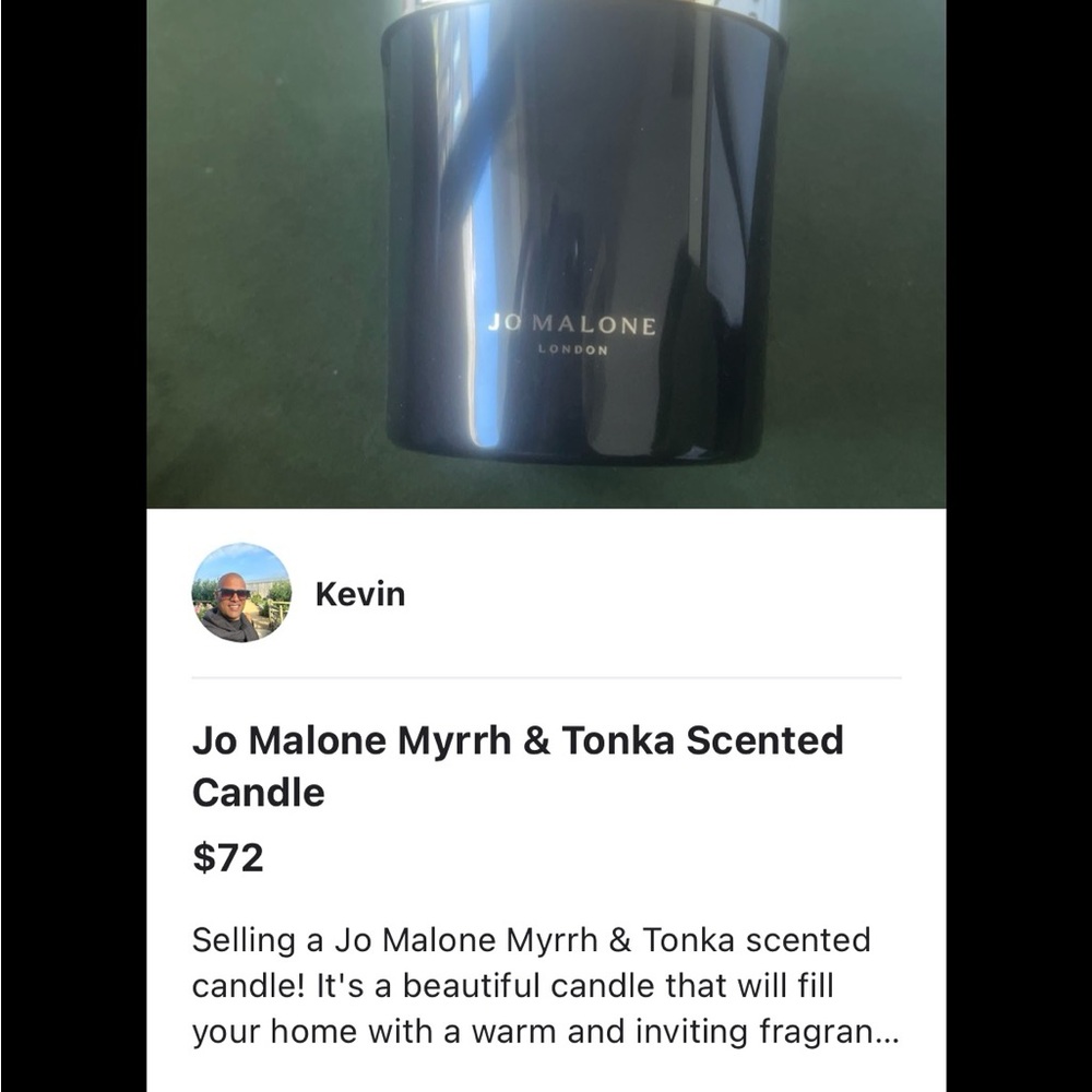 Jo Malone Black Minimalist Candle Holder